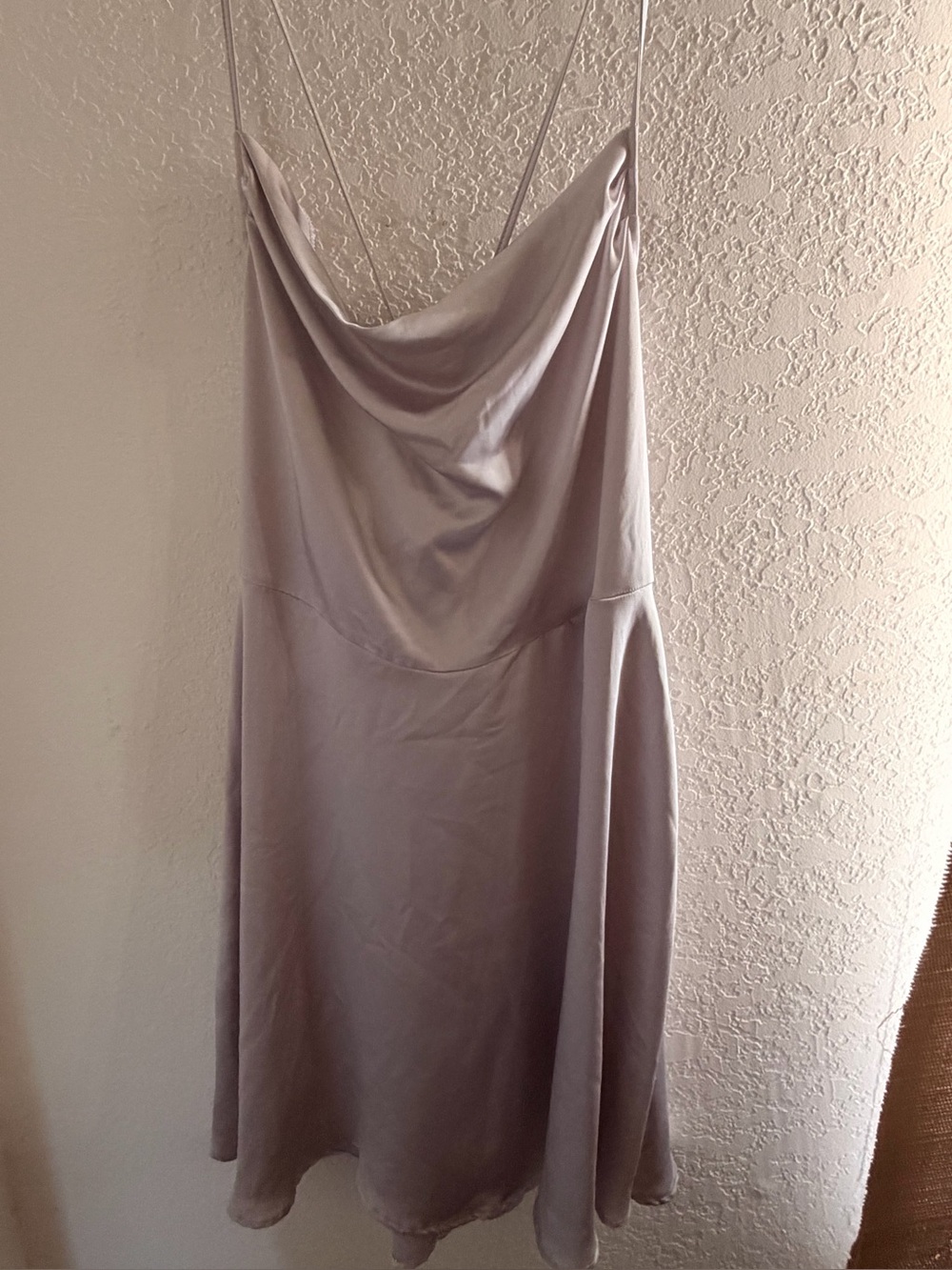 Rewind Satin Cowl Neck Slip Dress in Dusty Mauve